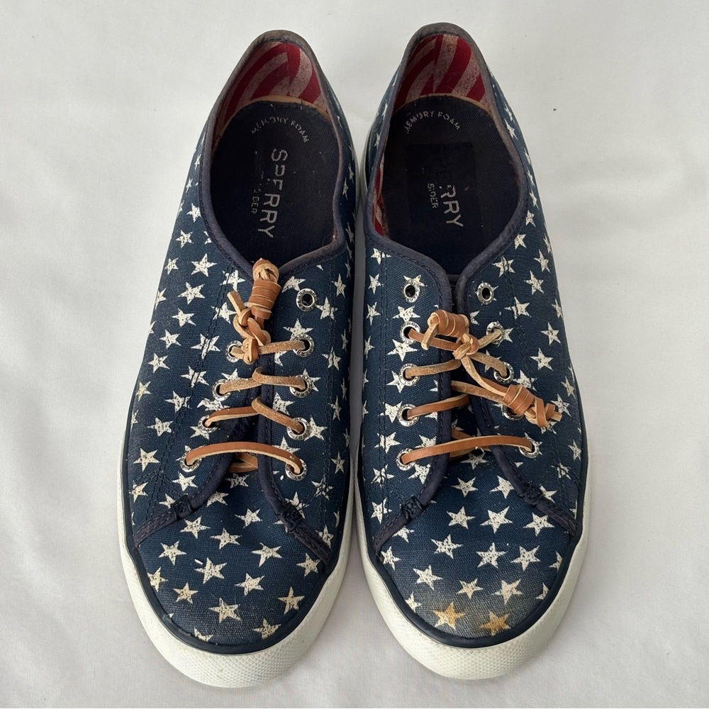 Sperry Navy Star Canvas Shoes